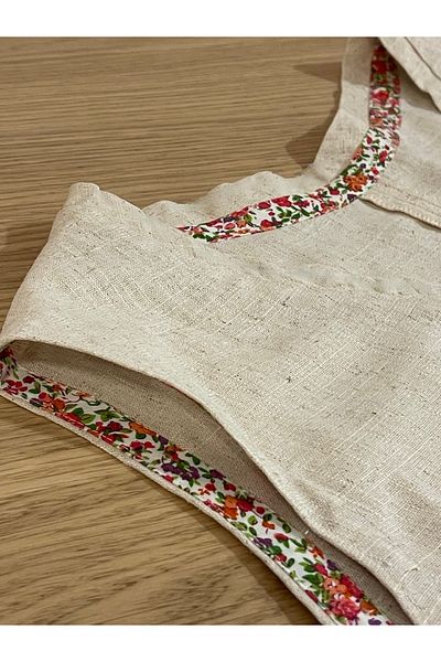 SOLOBUY Linen Dress, Sleeveless, With Pockets, V-neck, Midi Length