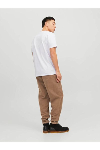 Jack & Jones Ανδρικό μπλουζάκι με λογότυπο Jjecorp S Λευκό Μαύρο 12151955