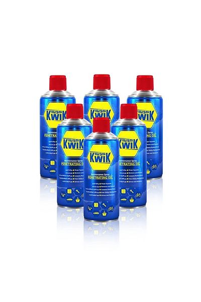 Kwik Maintenance Spray Penetrating Oil 400ml – Rust Remover & Lubricant For Tools & Machines