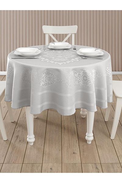 Karna Home Față de masă rotundă Jacquard Caramel
