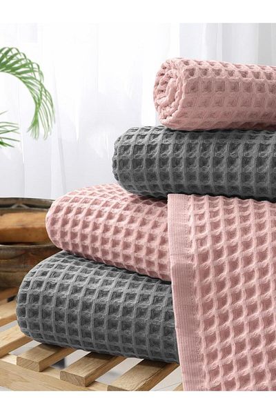 KARNA Σετ πετσετών παραλίας 4 τεμαχίων Torshon Korent 40x80 - 70x140cm X2 / 50x90cm X2