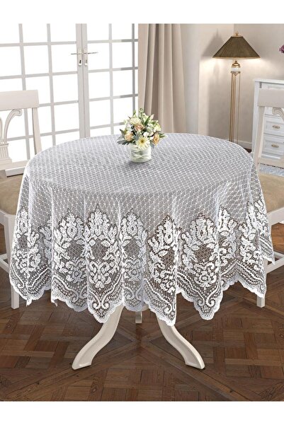 Karna Home Tablecloth Lace Marion Round