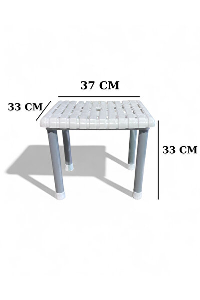 AR PLASTİK Çok Amaçlı Tabure 4 ADET, Metal Ayaklı Tabure, Çantalı Tabure