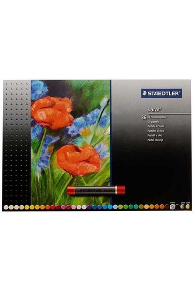 Staedtler مجموعة ألوان الباستيل الزيتية القيراط مكونة من 36 قطعة