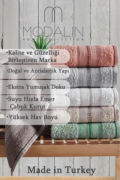 MODALİN Σετ πετσετών χεριών και προσώπου Fiona 50x90 6 τεμαχίων