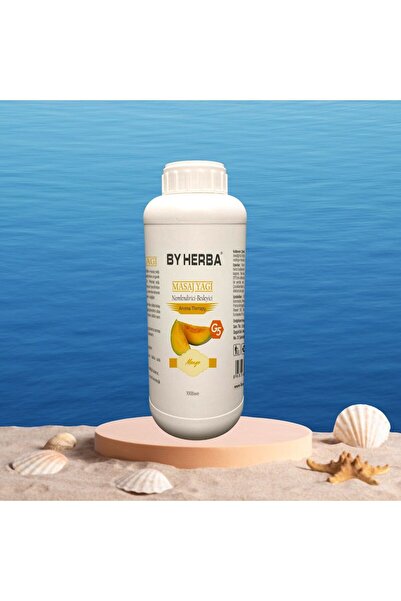 By Herba Mango Scented Relaxing and Moisturizing Aromatherapy Massage Oil, 1 Liter