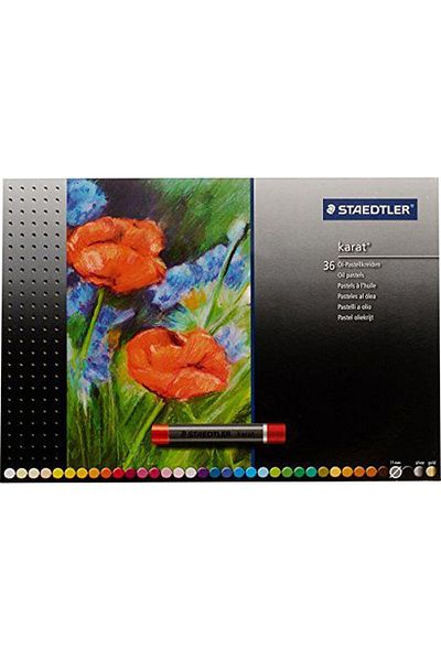 Staedtler مجموعة ألوان الباستيل الزيتية القيراط مكونة من 36 قطعة