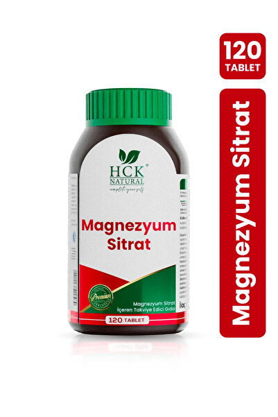HCK NATURAL Magnezyum Sitrat 200 Mg 120 Tab.