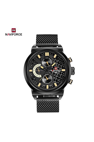 Naviforce NF9068S Fashion Military Sport Stainless Steel Quartz Waterproof WristWatch for Men