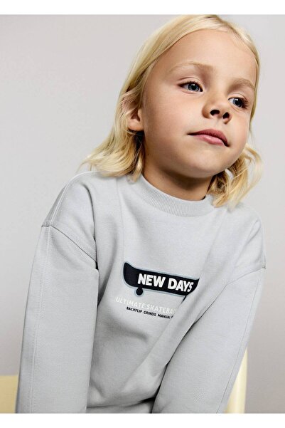 MANGO Baby Pist baskılı sweatshirt