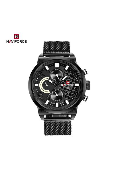 Naviforce NF9068S Fashion Military Sport Stainless Steel Quartz Waterproof WristWatch for Men