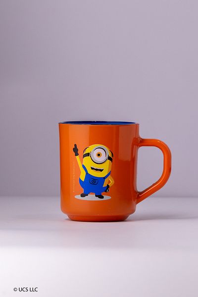 Rakle Set of 2 Minions Mugs Orange-Yellow 246 Cc
