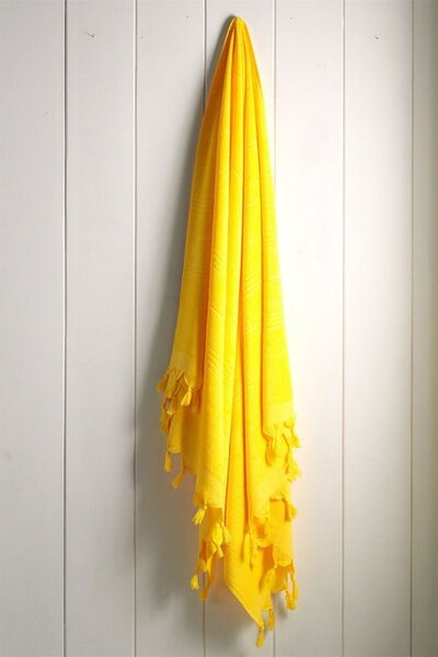 Denizli Concept Жълта кърпа Vivid - изработена от 100% памук, издръжлива и ст...