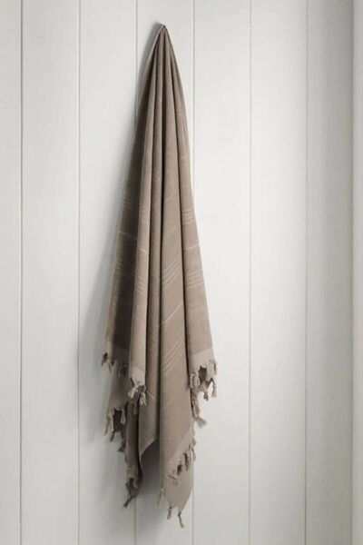 Denizli Concept Μπεζ Daily Peshtemal Model - Ποιοτική 100% βαμβακερή πετσέτα