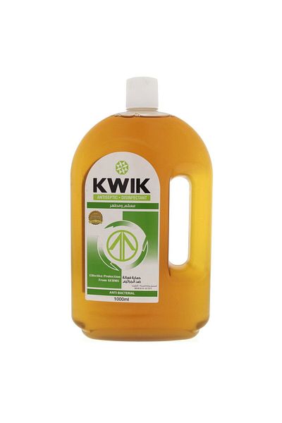 Kwik Antiseptic Disinfectant Liquid 1 Litre – Powerful 1000ml Anti-Bacterial Cleaner