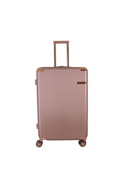 Senator Hard Extra Large Luggage Trolley Lightweight Suitcase With Built In Tsa Type Lock A5123 Rose Gold