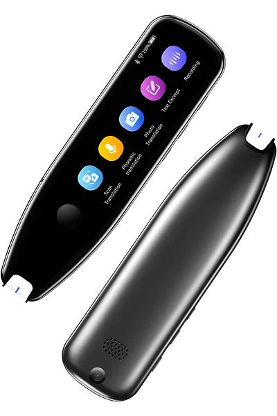 ZEQAS Vormor X5 Pro Translator Pen Ai 112 Languages Wi-fi 3.5inch Screen 8gb Collins Black