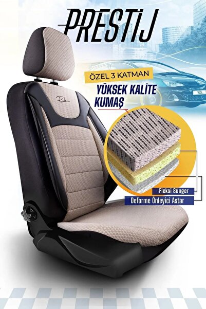 Panda Kılıf PANDA PRESTİJ SERİSİ DOKUMA KUMAŞ OTO KOLTUK KILIFI - TAM SET
