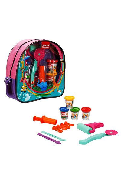 Sunman Crafy Bag Play Dough Set 200 Gr- Pink - Purple