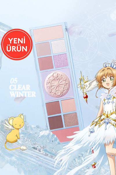 PERIPERA Multifunctional Makeup Palette All Take Mood Like Palette (05 Clear Wi̇nter) (Cherry Ver)