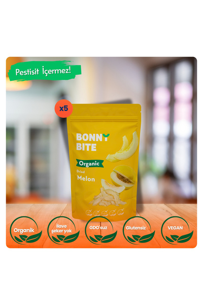 Bonny Bite وجبة خفيفة من البطيخ العضوي المجفف 5 عبوات (40 جرام*5)