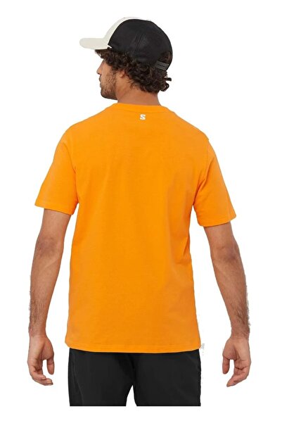 Salomon Lc2218800 Running Graphic Ss Tee T-Shirt Men's T-Shirt Orange