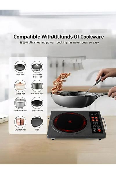 LAC LAICHY Infrared Portable induction cooker,3500W,induction cooker with thin body,L-1302