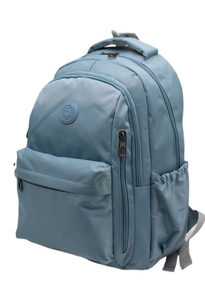 LaddyCo Modern Daily School Backpack Water Resistant Unisex School Bag 2500 Blue