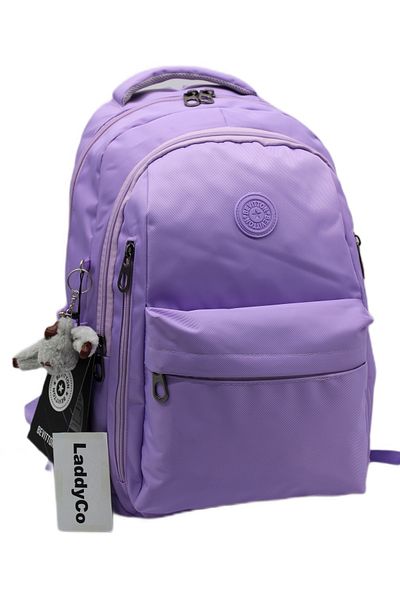LaddyCo Modern Daily School Backpack Water Resistant Unisex School Bag 2500 Lilac