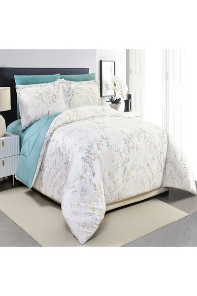 Sleep Blue مفرش جولي قطن صيفي مزدوج 6 قطع