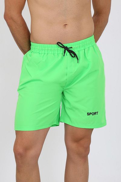 Celira Men's Zipper Pocket Swim Shorts Pistachio Green
