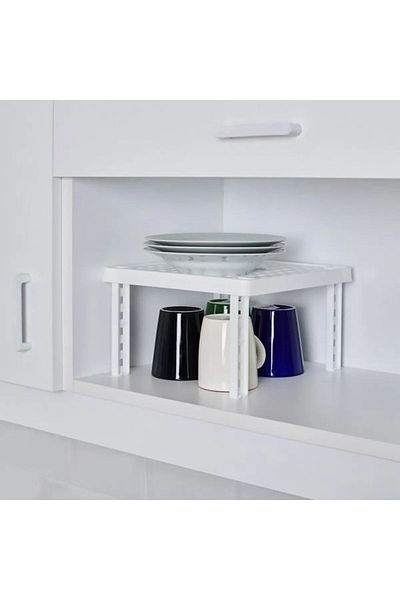 Dükkanönü Square Standing Shelf Cabinet Organizer Multi-Layer Shelf Plate Cup Spice Rack Bathroom Kitchen Shelf