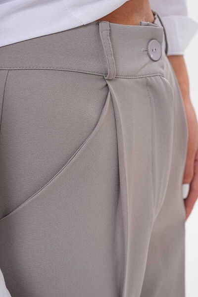 H&A İSTANBUL Women's New Season Pleated Fabric High Waist Palazzo Pants
