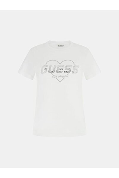 Guess Γυναικείο T-Shirt με λευκό λογότυπο Narciso