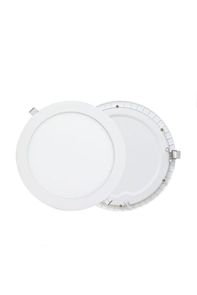 Cata 18 W Led Panel - KIRIK BEYAZ (4000K) - Beyaz Kasa - Yuvarlak - Sıva Altı - CT-5169B