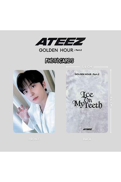 Kpop Dünyasi Ateez Jongho'' Golden Hour : Pt2'' Photocards Set