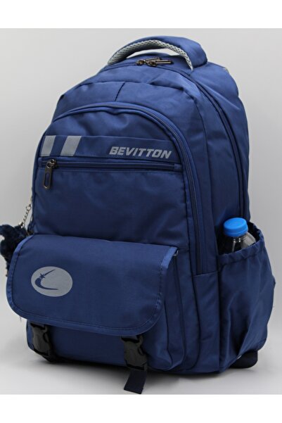 ÇantaExpress 34300 Синій шкільний рюкзак Водонепроникна тканина Унісекс шкільний рюкзак