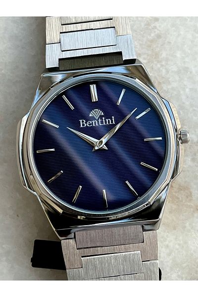 Bentini Men's Wristwatch - Guaranteed, Waterproof and Rustproof, Colorfast Steel Cord and Case