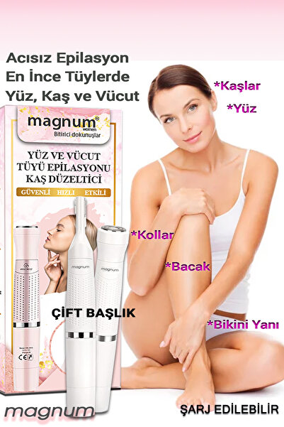 MAGNUM Yüz ve Vücut Tüy Alma Aleti, Kaş Düzeltme
