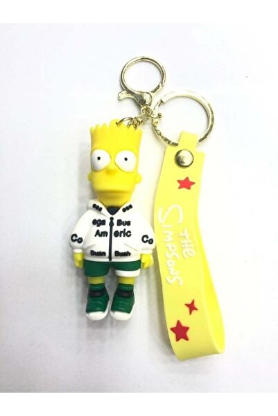 uğurlu dükkan سلسلة مفاتيح من السيليكون ثلاثية الأبعاد بارت سيمبسون