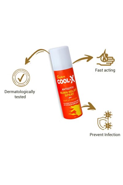 Midas Super Cool-x Antiseptic Burn Relief Spray 50 ml | Instant Cooling & Healing