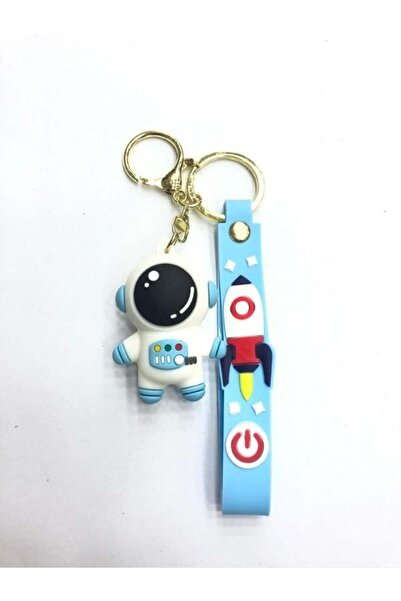 uğurlu dükkan 3D Astronaut Silicone Keychain