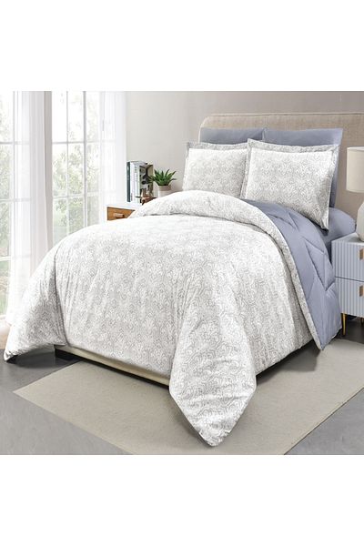 Sleep Blue مفرش نادين قطن صيفي مزدوج 6 قطع