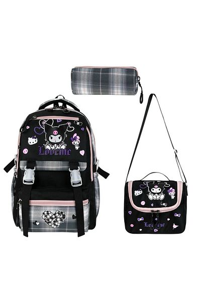 Alanç Gift Rucsac ortopedic pentru școală primară pentru fete în stil coreean Kawaii Set pentru școală primară pentru nutriție termică și suport pentru stilouri