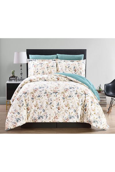Sleep Blue مفرش لين قطن صيفي مزدوج 6 قطع