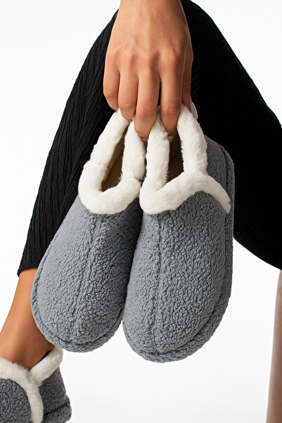 StWenn Women's Plush Home Boots Slippers Home Boots Home Shoes Thick Light Sole