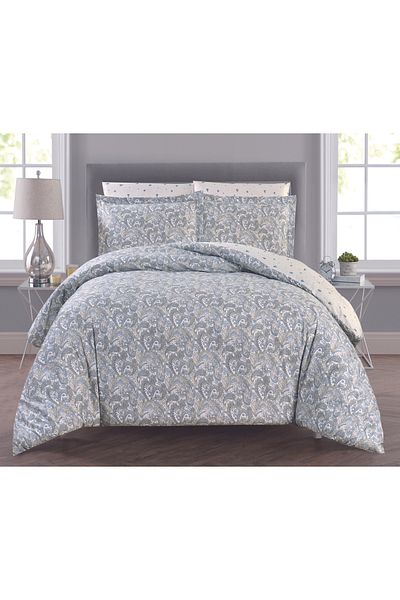 Sleep Blue مفرش نسرين قطن صيفي مزدوج 6 قطع