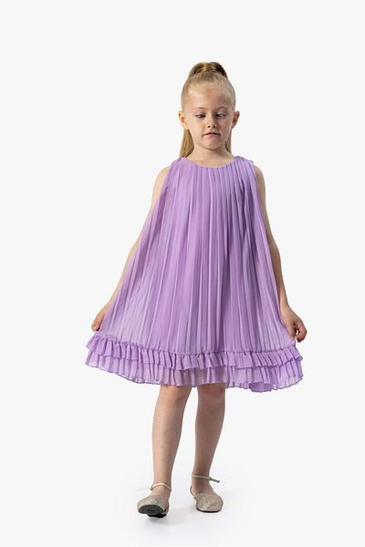 WECAN EXCLUSİVE Plissed Dress Lilac