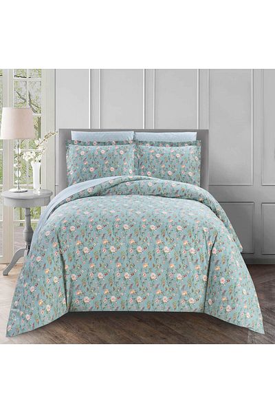 Sleep Blue مفرش كارلين قطن صيفي مزدوج 6 قطع