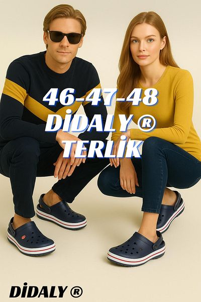 Didaly (Size 46-47-48 Large Size) Non-Slip Sole Antibacterial No Odor Daily Navy Blue Slippers